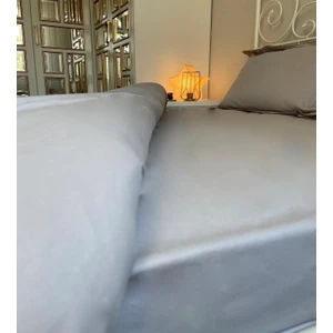 Calina Home Çift Kişilik Gri Lastikli Çarşaf