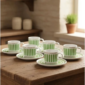 Güral Porselen Mental 12 Parça Kahve Fincan Takımı 559