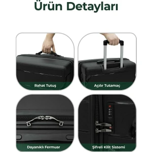Cotpoly Home Copella (Pp)Polipropilen&kırılmaz Kabin Boy Valiz 55 cm