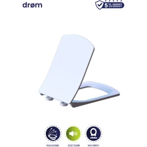 Kare Termoplast Klozet Kapağı (Üstten Montaj - Örtme)