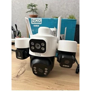 INOX-X113 Wifi Güvenlik Kamerası 3 Lensli 3 MP Hareket Algılama Özelliğiyle