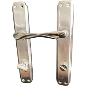 Bravo Aynalı Inox Nikel Tuvalet -Banyo Kapı Kolu ( Sağ )- 1 Takım