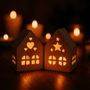 Atölye Beyaz Ikili Bohem Ev Mumluk