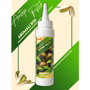 Antep Fıstıklı Sos - Waffle& Krep& Pankek& Tatlı& Dondurma& Kruvasan& San Sebastian Sos - 300 Gr / 225 ml