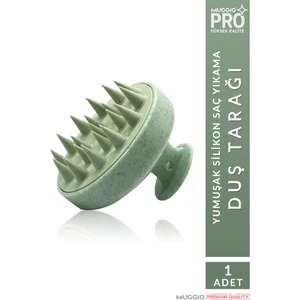 Yumuşak Silikon Saç Derisi Masaj Şampuan Duş Fırçası