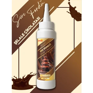Sıvı Fondü Şelale Çikolata Sos - Waffle& Krep& Pankek& Tatlı& Dondurma& Kruvasan& San Sebastian Sos - 300 Gr / 225 ml