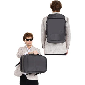 Fonksiyonel Körüklü Erkek Sırt ve Seyahat Çantası 15,6 Inç 40 Litre USB Type-C Aparat Ortopedik