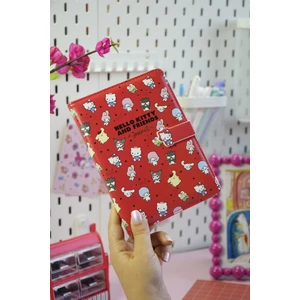 Victoria's Journals Hello Kitty Vegan Deri Mıknatıslı Günlük – 13X18 Cm, 224 Sayfa, Özel Iç Tasarımlı Defter