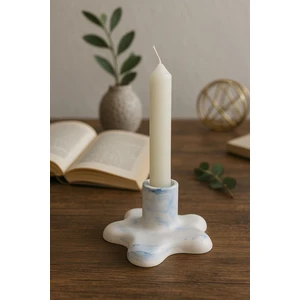 Mermer Desen Şamdan Mumluk