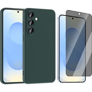 Samsung Galaxy S25 Fe Kılıf Zore Mara Lansman Kapak + Hayalet Ekran Koruyucu