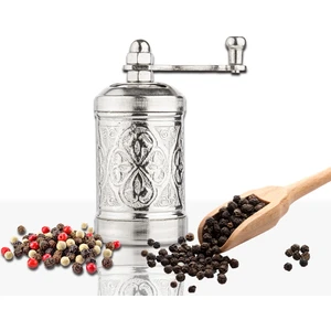 Glıos Nikel Zamak Karabiber El Değirmeni Öğütücü Grinder 8 cm