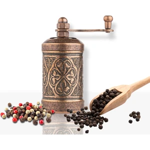 Glıos Bakır Zamak Karabiber El Değirmeni Öğütücü Grinder 8 cm