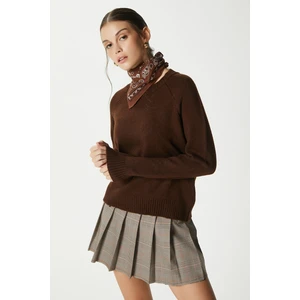 Mushy Acı Kahve Basic Triko Kazak