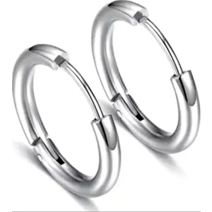 316L Paslanmaz Kararmaz Cerrahi Çelik Unisex Halka Küpe