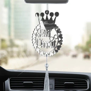 Olur O Zaman Kişiye Özel Kalpli Besmele Pleksi Araba Dikiz Aynası Süsü