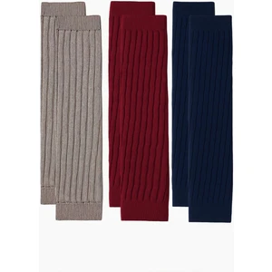 3 Çift Basic Kalın Pamuk Karışımlı Tozluk