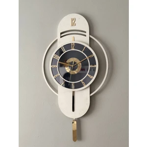 Ortası Aynalı Ahşap Duvar Saati – Sessiz Mekanizma, Şık Ev Dekoru (30–85 Cm)