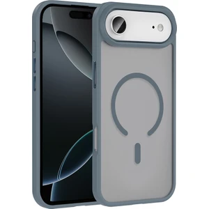 Nova Global iPhone 17 Air Kılıf M-Safe Şarj Özellikli Mat Arka Yüzey Nvg Sio Kapak - Gri