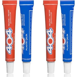 Plastik Çelik Süper Güçlü Yapıştırıcı 2 Adet
