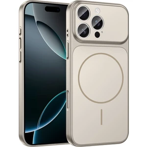 iPhone 14 Pro Max Kılıf Frms M-Safe Şarj Özellikli Kamera Korumalı Formen Kapak - Gri