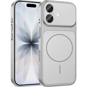 Nova Global iPhone 17 Kılıf Nvg M-Safe Şarj Özellikli Kamera Korumalı Formen Kapak - Gümüş