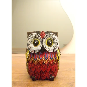 Antioch Art and Design Renkli Motifli Dekoratif Baykuş Biblo Ev Dekor Tasarım Hediyelik