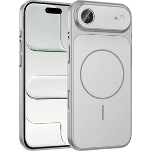 iPhone 17 Air Kılıf Mryn M-Safe Şarj Özellikli Kamera Korumalı Formen Kapak - Gümüş