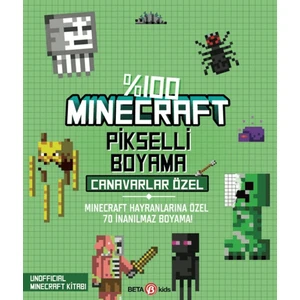 Beta Kids %100 Minecraft Pikselli Boyama Canavarlar Özel