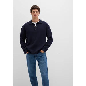 Yün Karışımlı Lacivert Triko Polo 0710255-70490