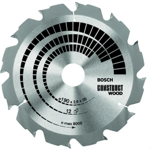 Construct Wood 190x30 mm 12 Diş Daire Tes. Bıçağı 260864063