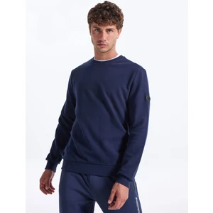 Discovery Expedition D5WM-SWT3940 Lacivert Bisiklet Yaka Relaxed Düz Erkek Sweatshırt