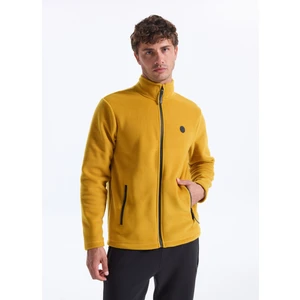 Discovery Expedition D5WM-SWT3301 Hardal Dik Yaka Basic Düz Erkek Polar Sweatshırt