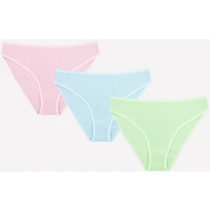Nbb Mavi Yeşil Pembe 3lü Fitilli Külot