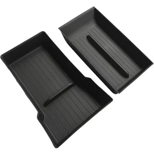 Tesla Model Y Juniper 2025 Gizli Saklama Kutusu Için Orta Konsol Organizatör Tepsisi Alt Organizatör Aksesuarları 2 Pcs (Yurt Dışından)
