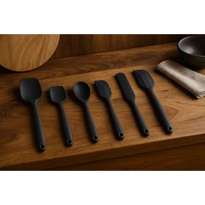 Çavdar Group 6'Lı Isıya Dayanıklı Silikon Spatula Seti 6 Adet Yanmaz Yapışmaz Silikon Spatula Kaşık Mutfak Seti