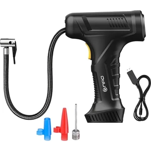 Npo HP03 150PSI 3600MAH Şarjlı LED Işıklı LCD Ekranlı Çok Amaçlı Taşınabilir Dijital Hava Pompası