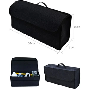 Highconcept Oto Bagaj Düzenleyici Araç Içi Organizer Araba Bagaj Çantası Keçe Çanta