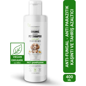 Vücut ve Pati Şampuanı Bit Pire Kene Parazit Uzaklaştırıcı Tahriş Giderici Vegan Organik Kedi Köpek 400 ml