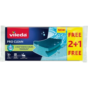 3'lü Pro Clean Oluklu Bulaşık Süngeri