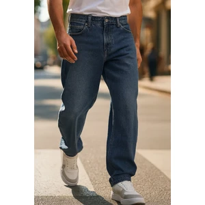 Cedy Denim Erkek Yüksek Bel Bol Kesim Baggy Loose Fit Jean PANTOLON-C352