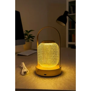 Gold Silver Şarjlı Dokunmatik Kristal Masa Lambası