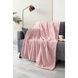 Wellsoft Battaniye-Pudra Tv Battaniyesi- Peluş Polar Yumuşak Battaniye-110x160 cm