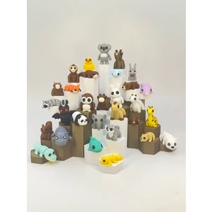 Minik Hayvanlar 30’lu Oyuncak Seti Grup2 – Organik, Hareketli, Eklemli ve Eğitici