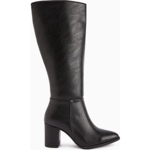 Deniza Siyah Topuklu Kadın Çizme