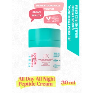 beauty squad ALL DAY ALL NIGHT PEPTIDE CREAM - Peptit, 8D Hyaluronik Asit İçeren Nemlendirici Krem - 30 ml
