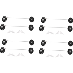 8 Adet Buzdolabı Kapı Kilidi Güçlü Yapıştırıcı Kapı Kilidi Dosya Çekmecesi Kilidi Anahtarla Çocuk Güvenlik Dolap Kilidi (Yurt Dışından)