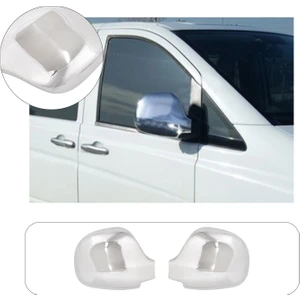 Mercedes Vito W639 Uyumlu 2003-2010 Krom Ayna Kapağı 2 Parça Paslanmaz Çelik