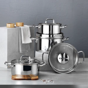 Vogue Cam Kapak 8 Parça Tencere Seti