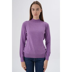 Trist Star Kadın %100 Organik Pamuk Yarım Balıkçı Yaka Triko Kazak Örme Bluz TRIST-6104