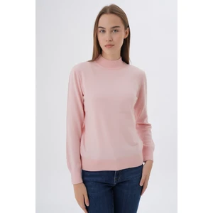 Trist Star Kadın %100 Organik Pamuk Yarım Balıkçı Yaka Triko Kazak Örme Bluz TRIST-6104